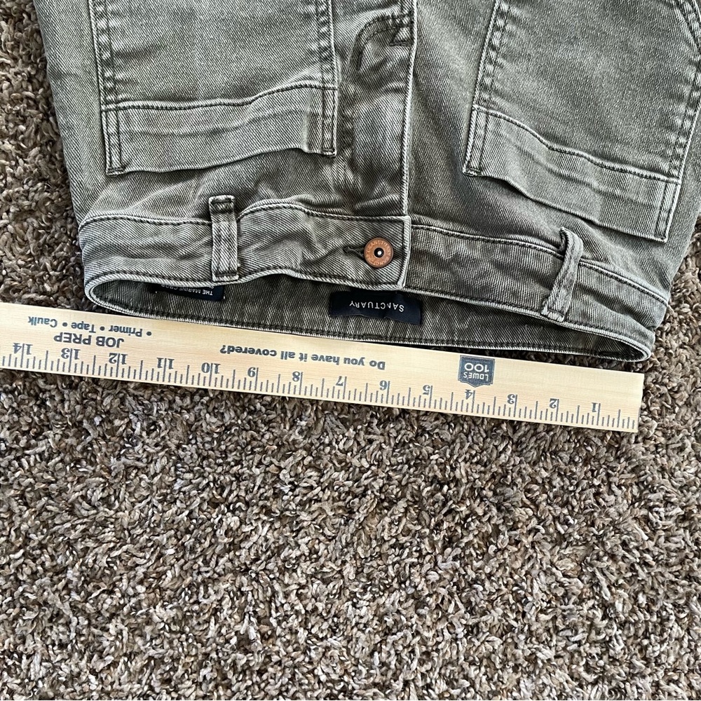 Sanctuary The Marine Crop Standard Rise Wide Leg Jeans Gray Wash Women's Size 26 - Picture 6 of 10